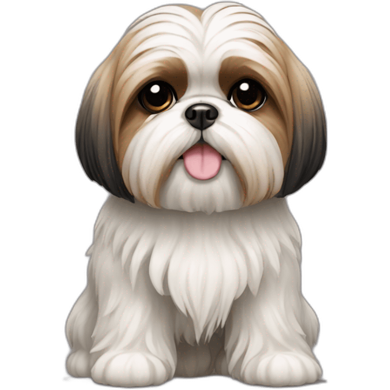 Dog Shih Tzu with long coat full-height  emoji