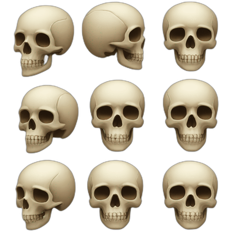 Skulls emoji