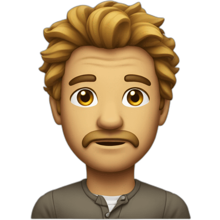 Homme tête de lion emoji