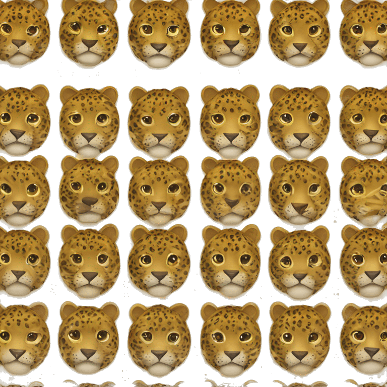 corazon de estampado de leopardo emoji