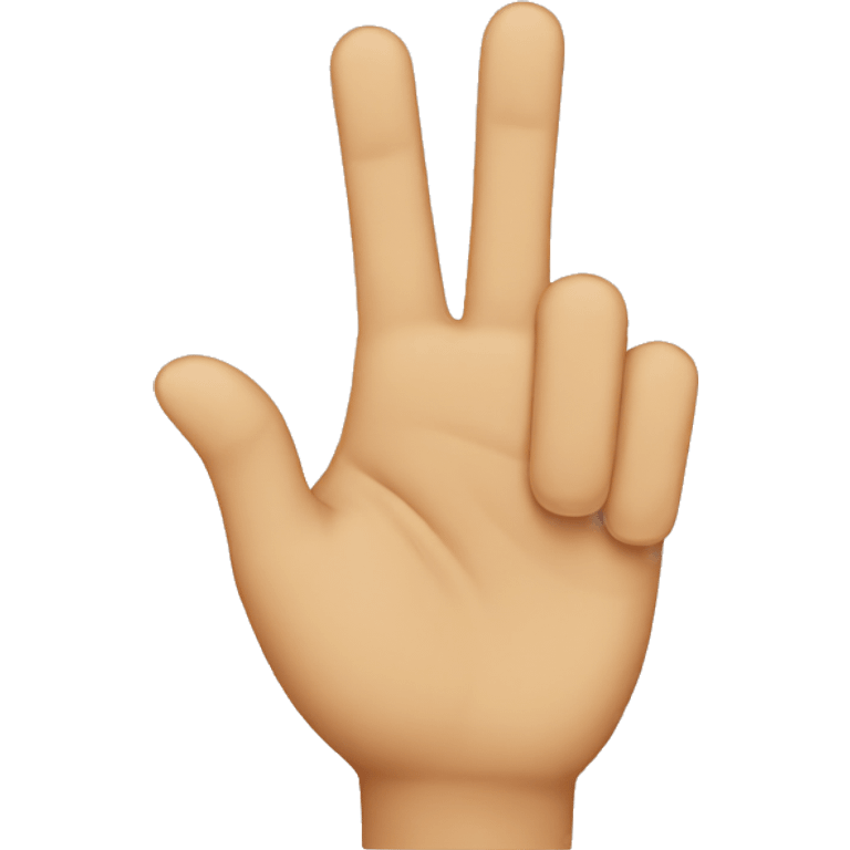 2 fingers emoji