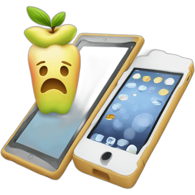 apple tablet and phone emoji