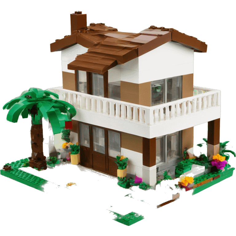 Coachella house Lego emoji