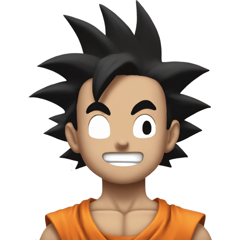 Goku with a smirk emoji