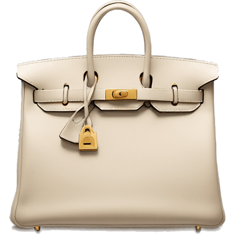 A Hermes birkin beige  emoji