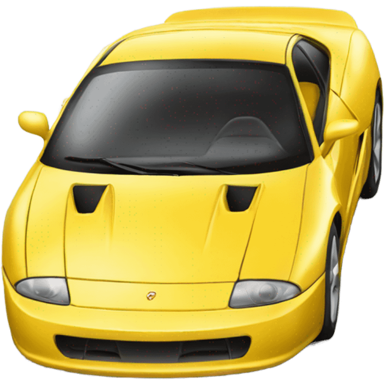 Yellow sports car emoji