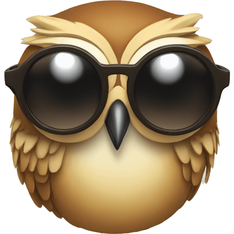 add sunglasses to the owl emoji