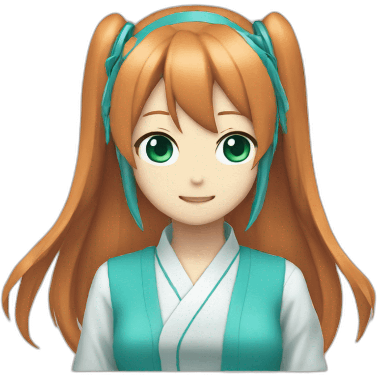 Hatsune miku ginger emoji