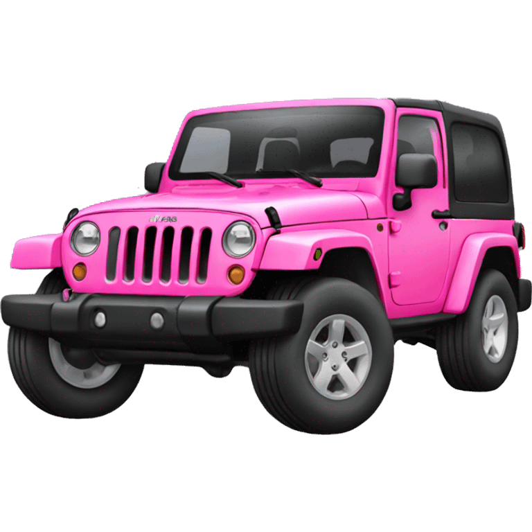 pink jeep wrangler emoji