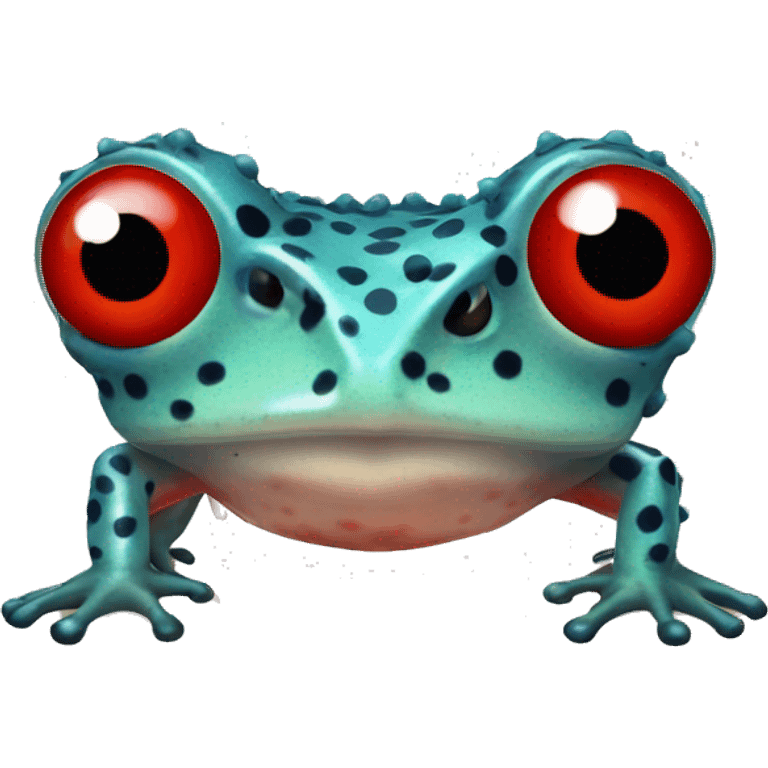 spiny skin frog with red spots emoji