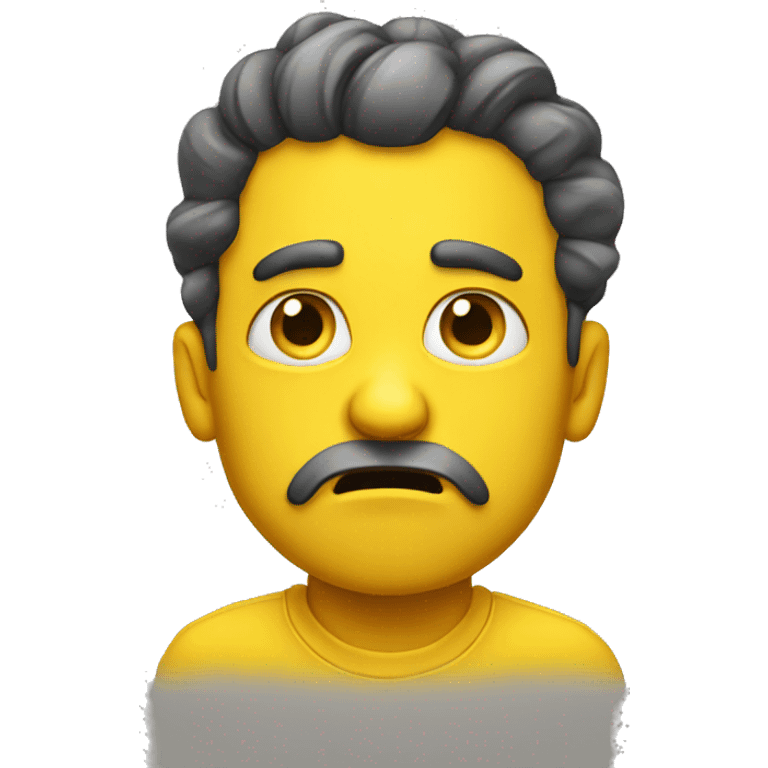 Yellow fed up  emoji