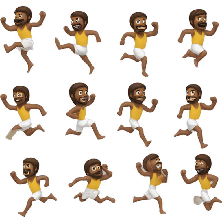 skipping sprint jesus emoji