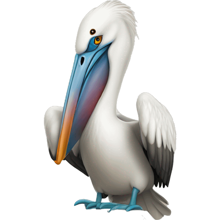 pelican with labtop emoji