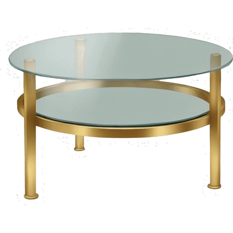 Small-round-Golden-band-glass-coffee-table emoji