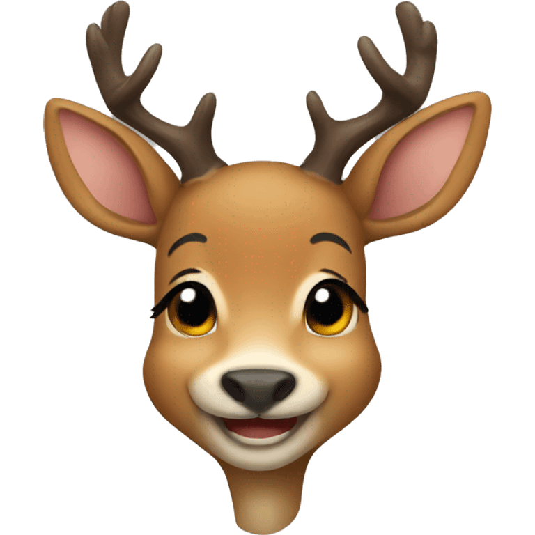 deer smile emoji