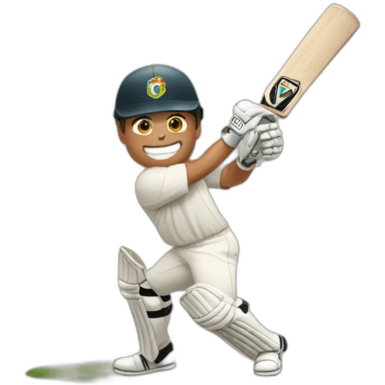 Ronaldo playing cricket emoji