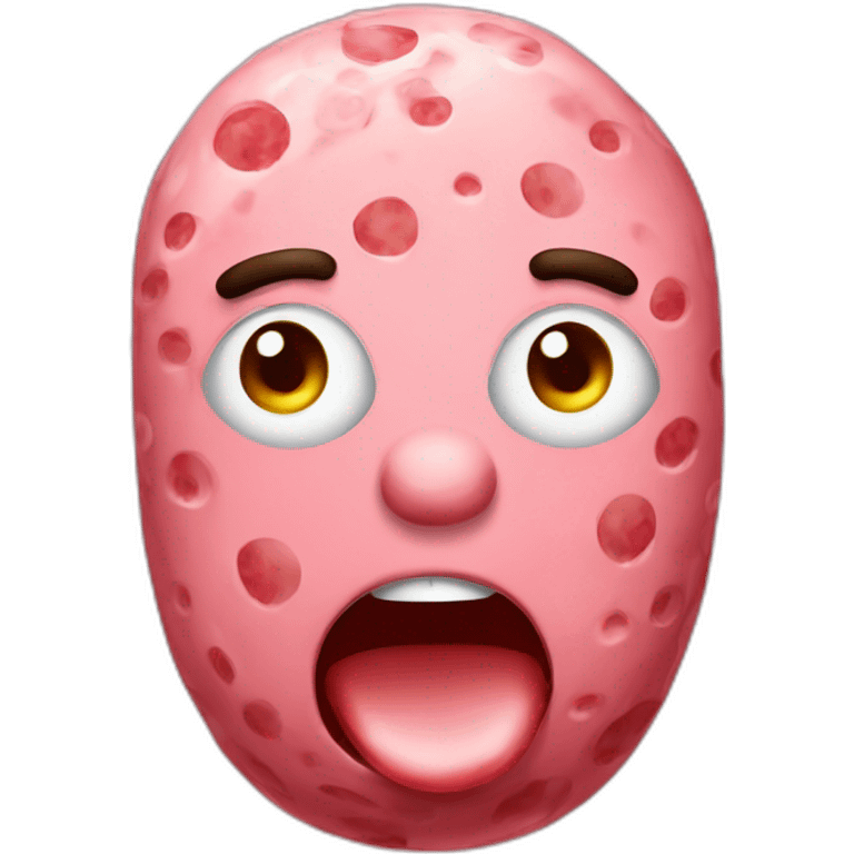 Salami with sexy face emoji