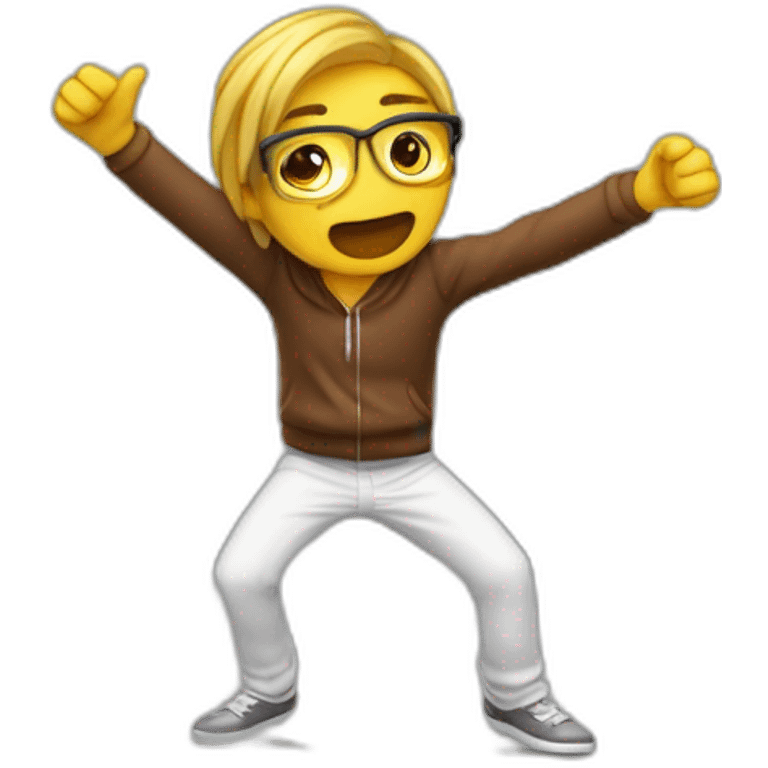 Quelqu'un qui fait un Dab emoji