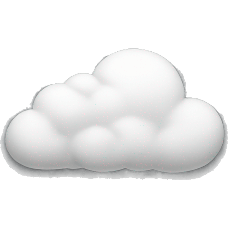 White half cloud  emoji