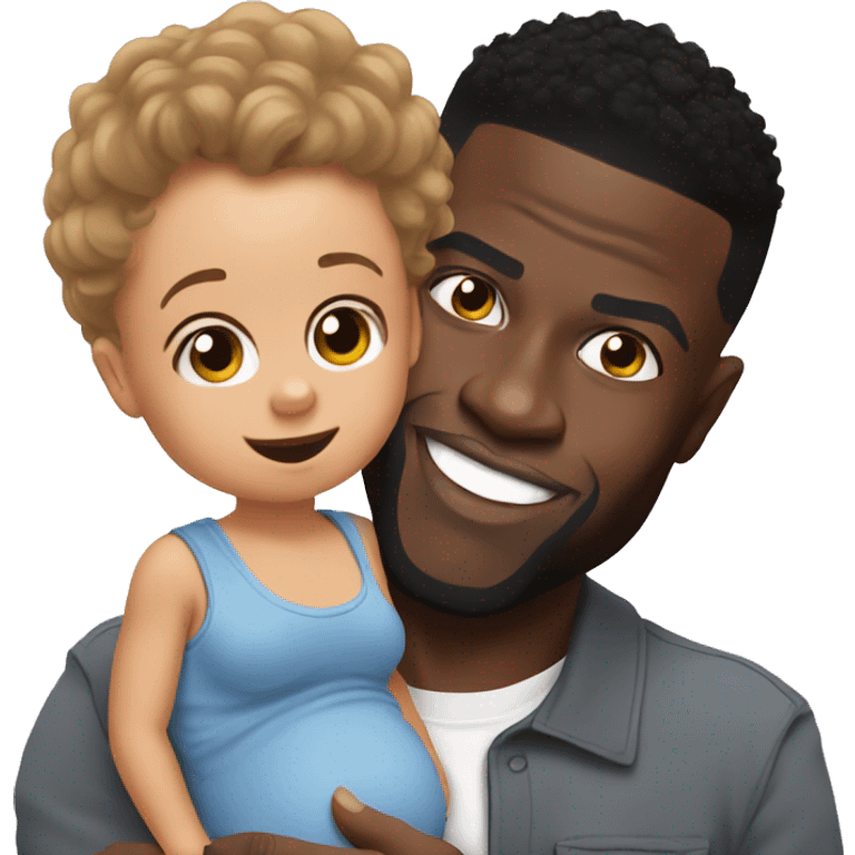 Kevin hart with baby emoji