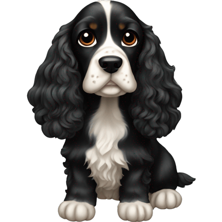 cocker spaniel black emoji