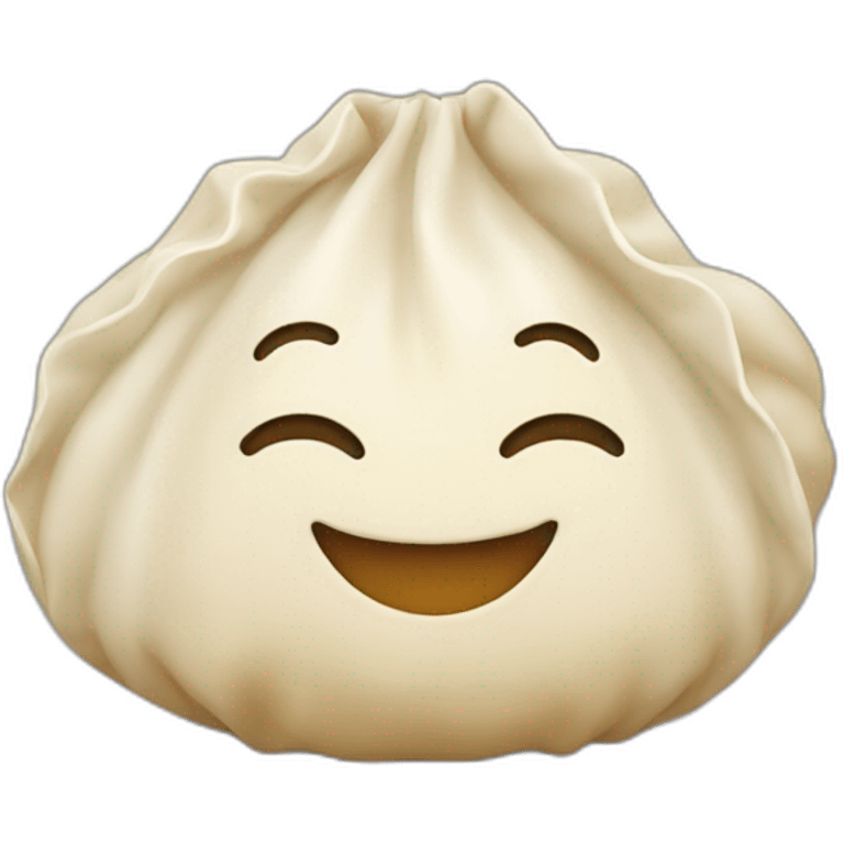 Dumpling smiling emoji