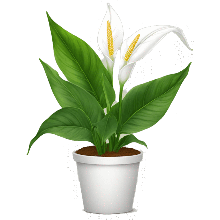 Peace lilies plant emoji