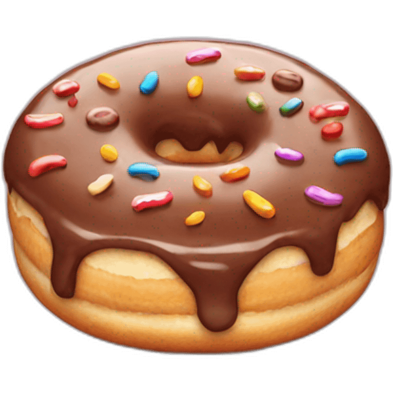 A donut who is ordering a pizza emoji