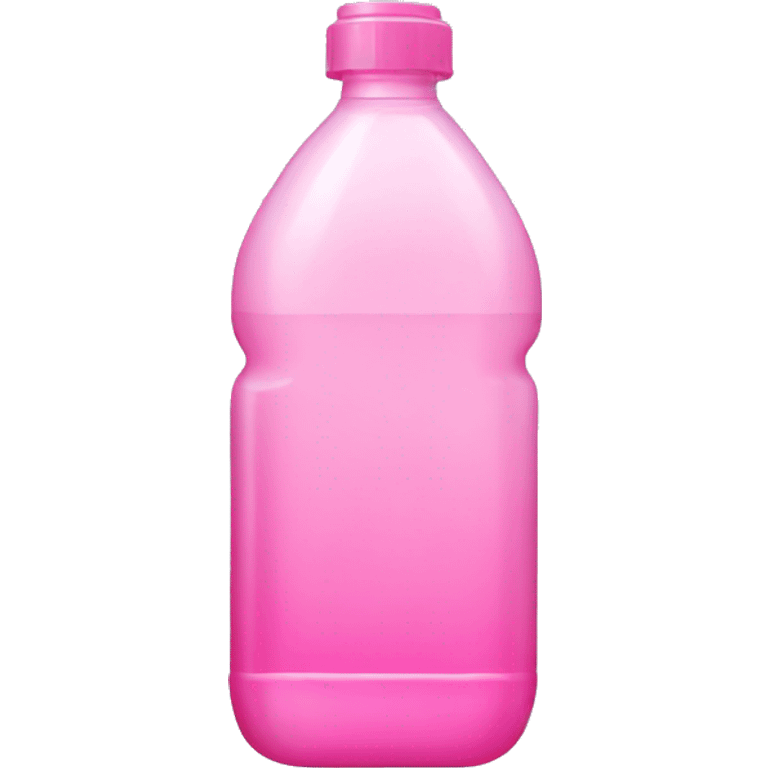 plastic bottle with crystaline pink liquid emoji