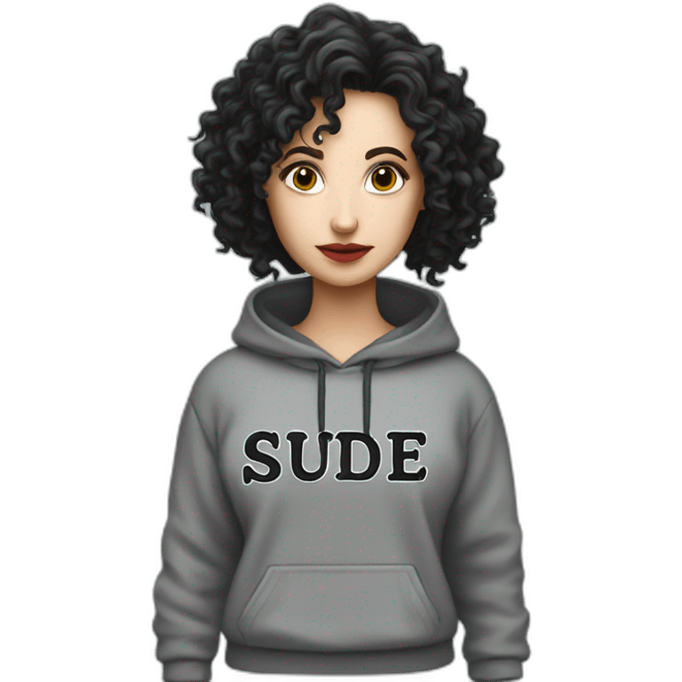 Bellatrix Lestrange wears a Sweatshirt with the word Sude on it emoji