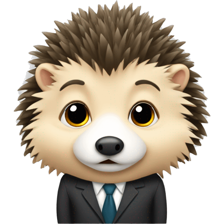 Hedgehog that is a lawyer emoji