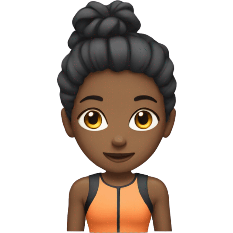 Girl wearing gym suit  emoji