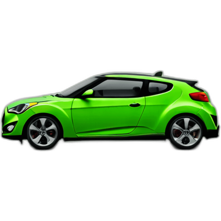 Hyundai veloster black and green emoji