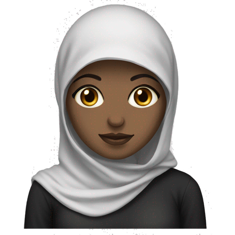 white skin girl, black eyes niqabi woman emoji