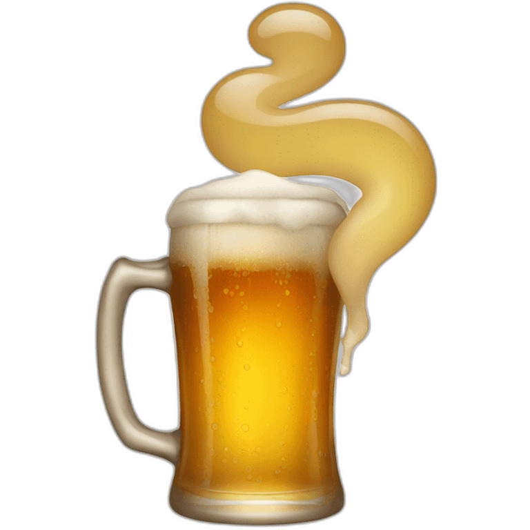 drinking beer emoji