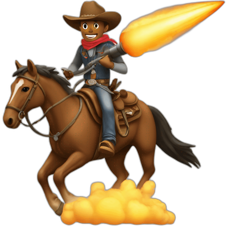 cowboy riding a missile emoji