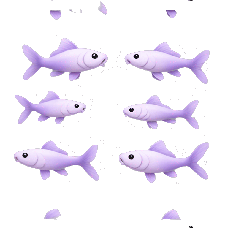 Pastel purple koi fish emoji