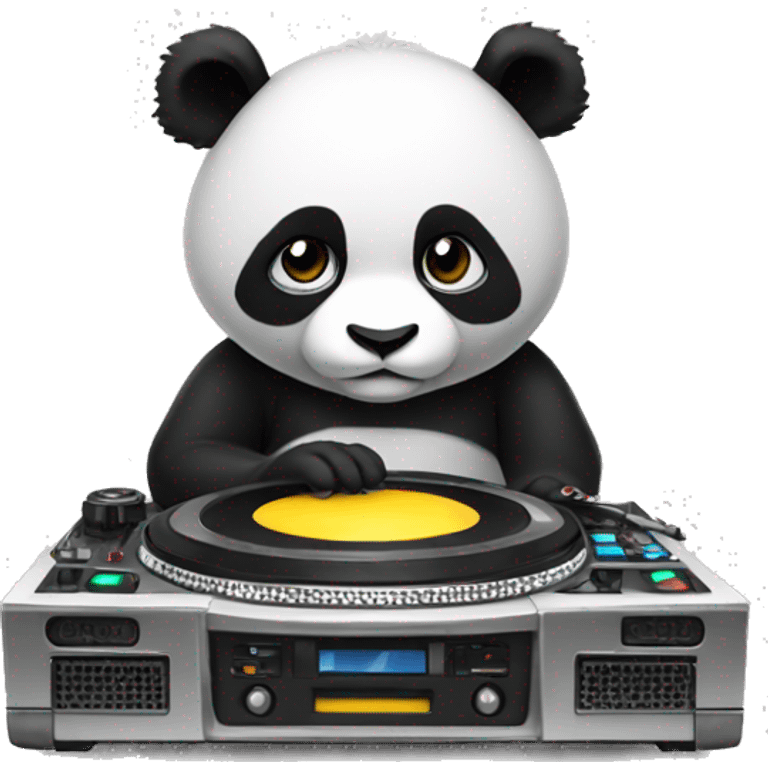 DJ panda emoji