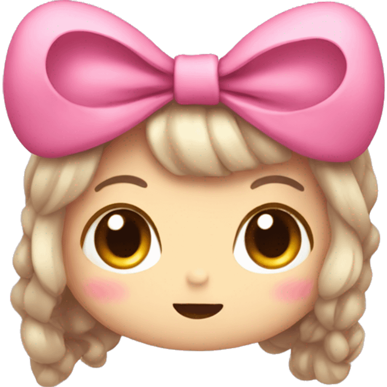 Kawaii bow emoji