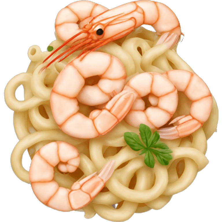 Shrimp Alfredo emoji