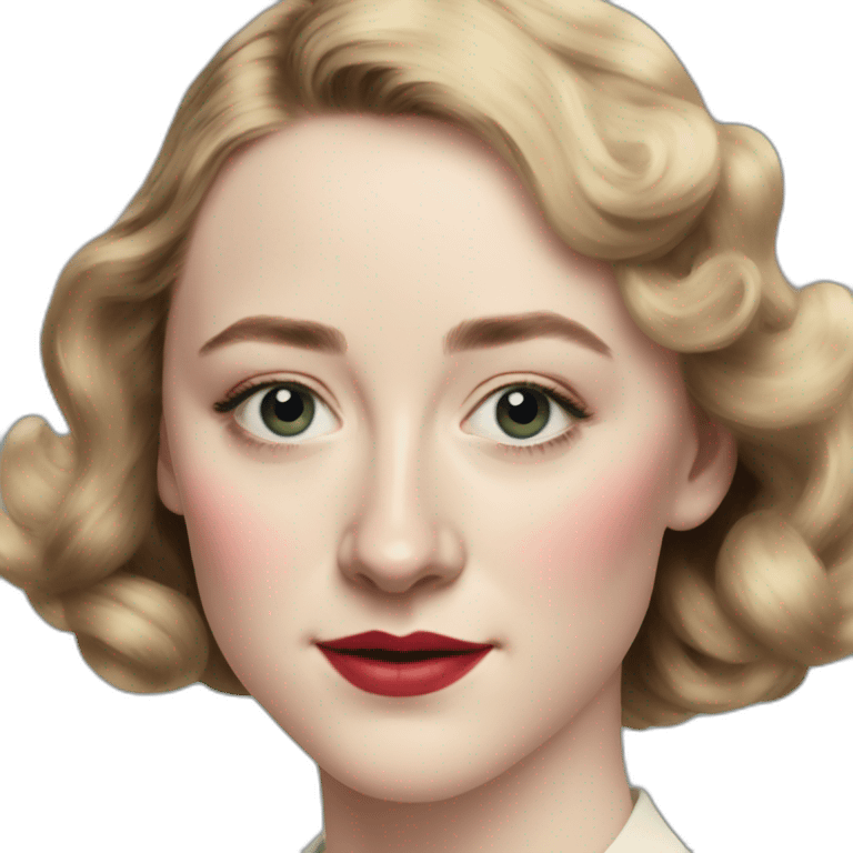 saoirse ronan 1940s face emoji