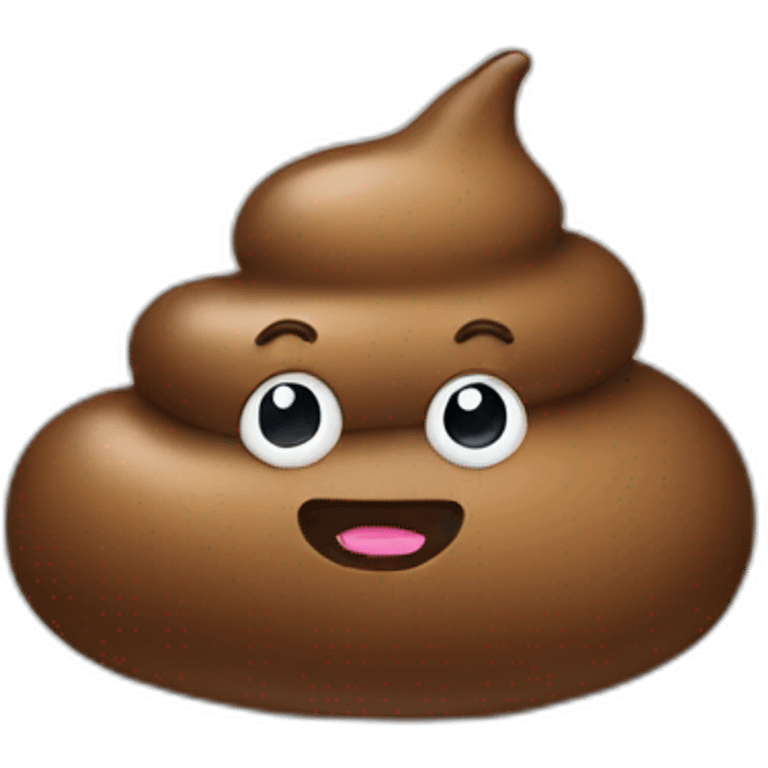 Poo wearing a slip emoji