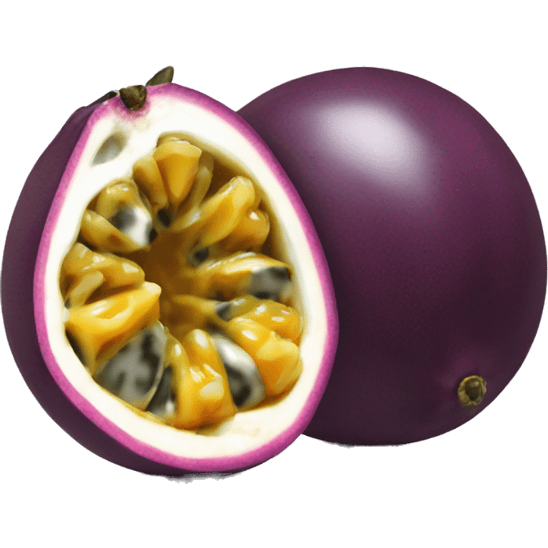 passion fruit without leaf emoji