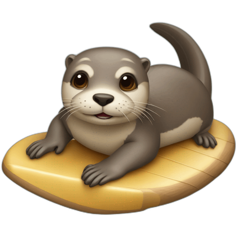 Loutre qui surfe emoji