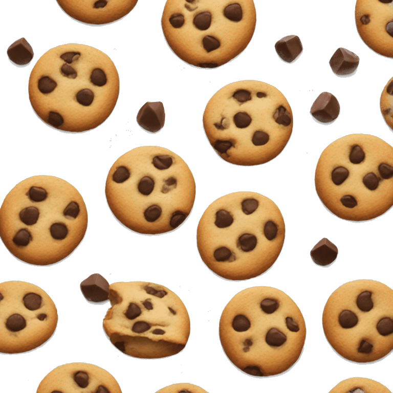 Chocolate chip cookies  emoji