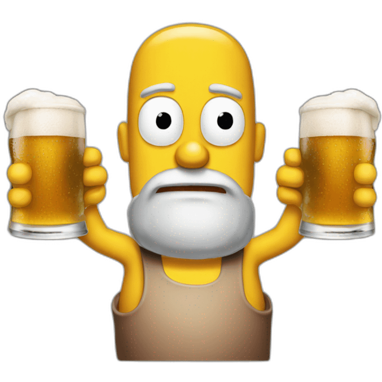 Homer bière emoji