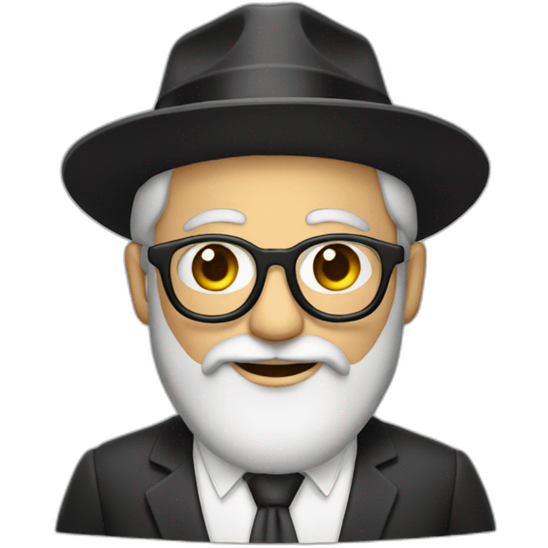 Rabbi with smartphone emoji