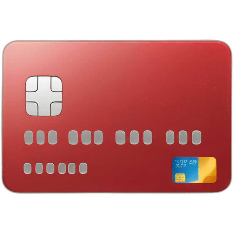 red credit card emoji