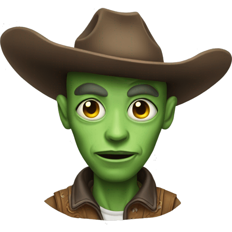 Cowboy alien emoji