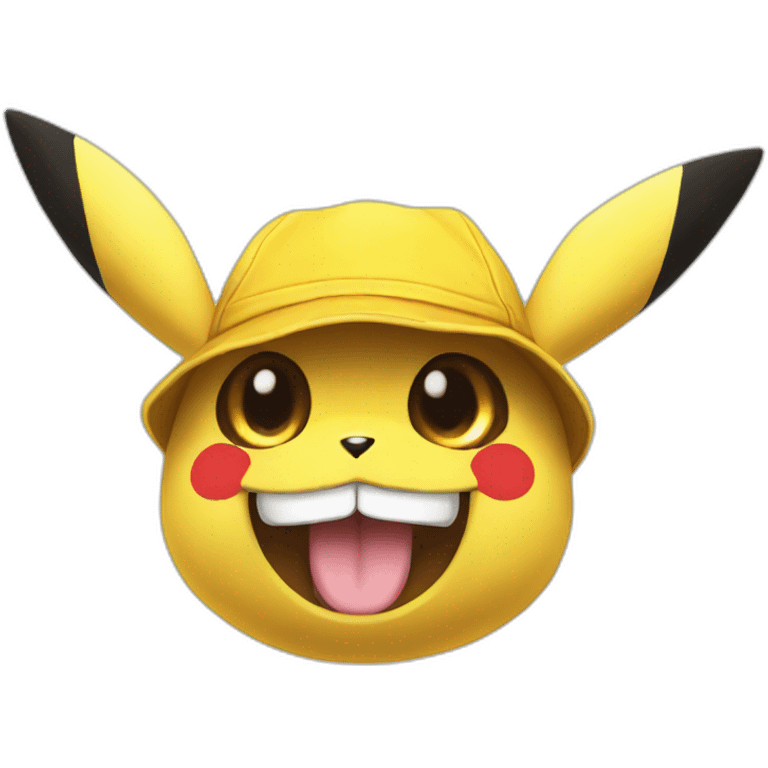 Fusion pikachu luffy hat emoji